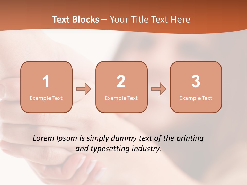 A Woman Holding The Hand Of A Man In Front Of A White Background PowerPoint Template