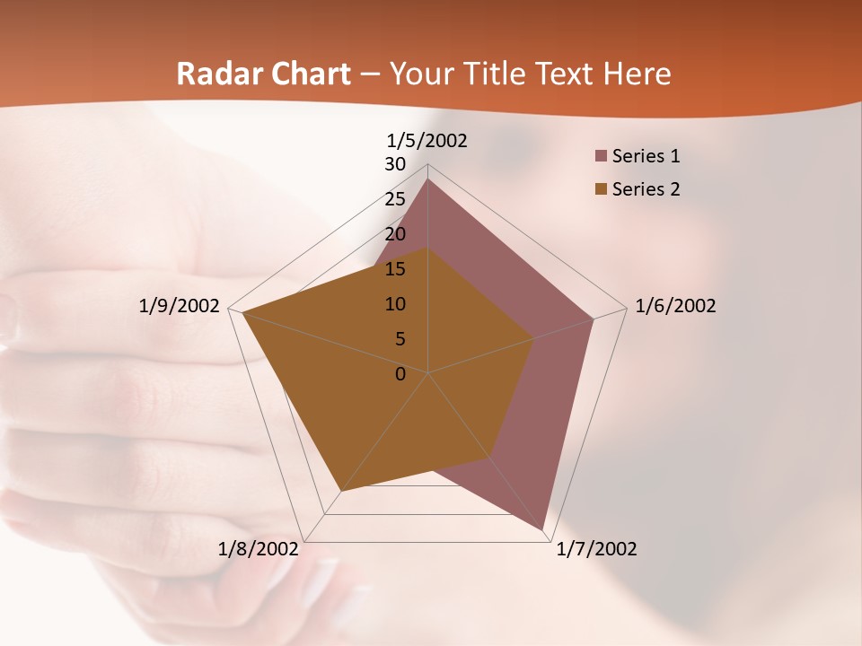 A Woman Holding The Hand Of A Man In Front Of A White Background PowerPoint Template