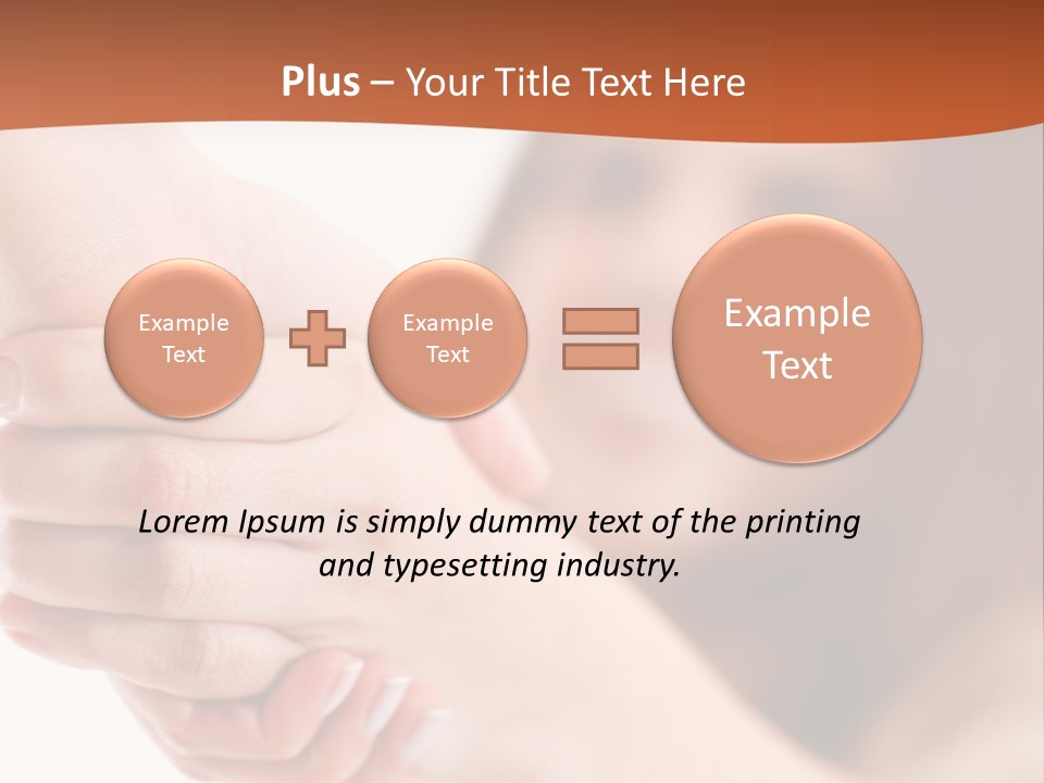 A Woman Holding The Hand Of A Man In Front Of A White Background PowerPoint Template