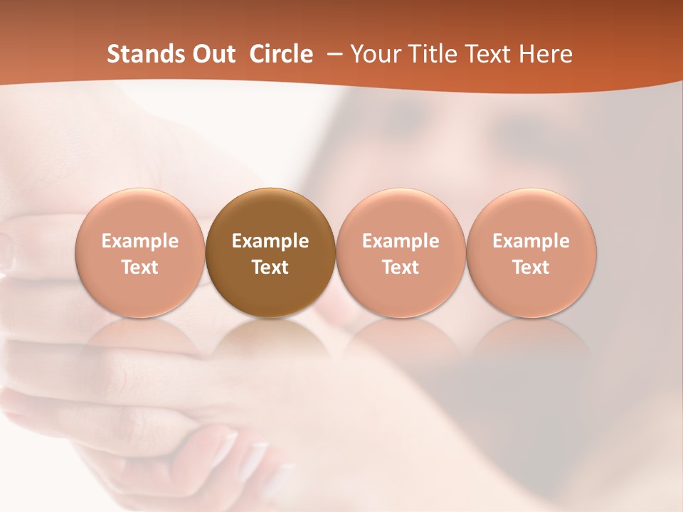 A Woman Holding The Hand Of A Man In Front Of A White Background PowerPoint Template