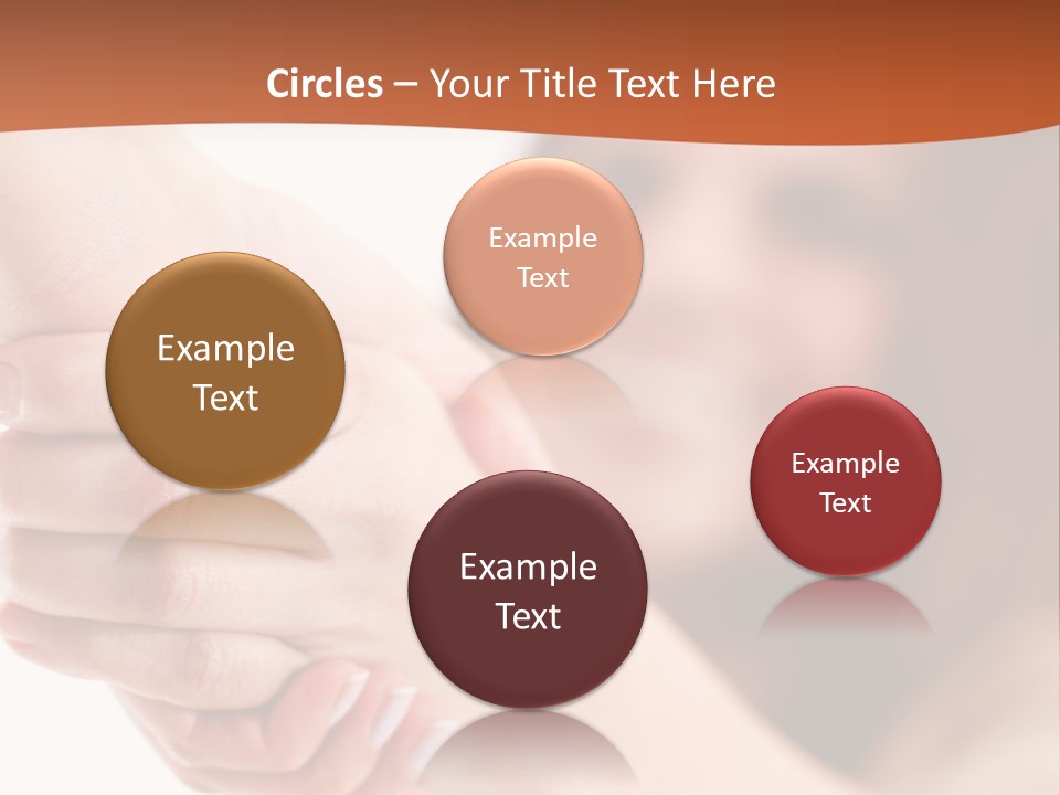 A Woman Holding The Hand Of A Man In Front Of A White Background PowerPoint Template