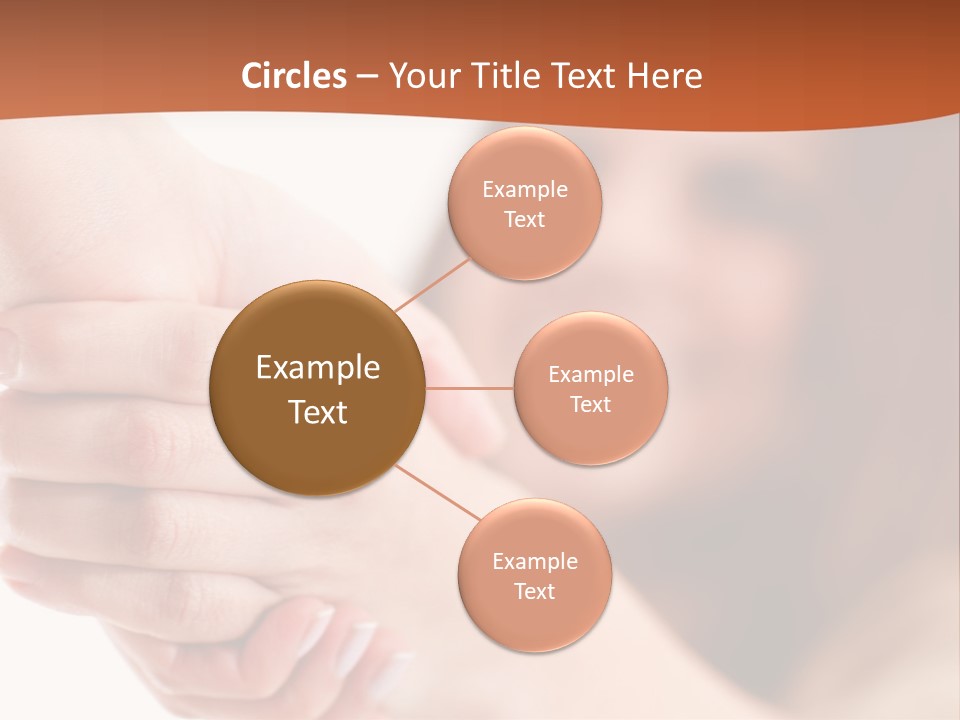 A Woman Holding The Hand Of A Man In Front Of A White Background PowerPoint Template