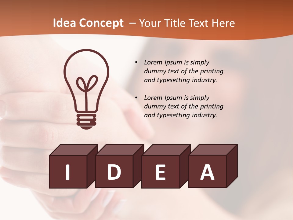 A Woman Holding The Hand Of A Man In Front Of A White Background PowerPoint Template