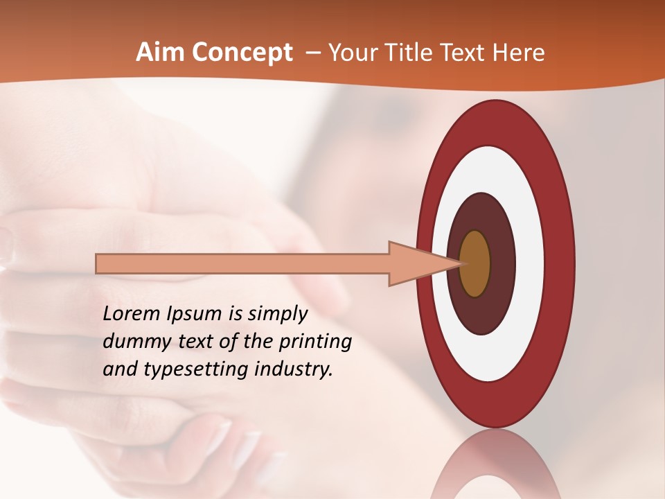 A Woman Holding The Hand Of A Man In Front Of A White Background PowerPoint Template