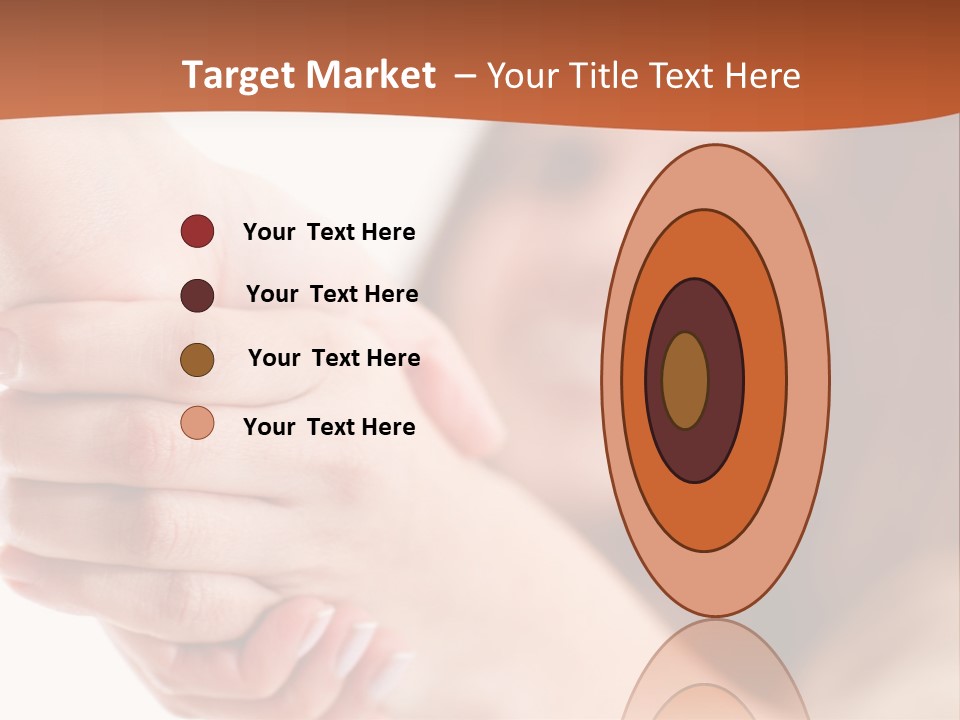 A Woman Holding The Hand Of A Man In Front Of A White Background PowerPoint Template