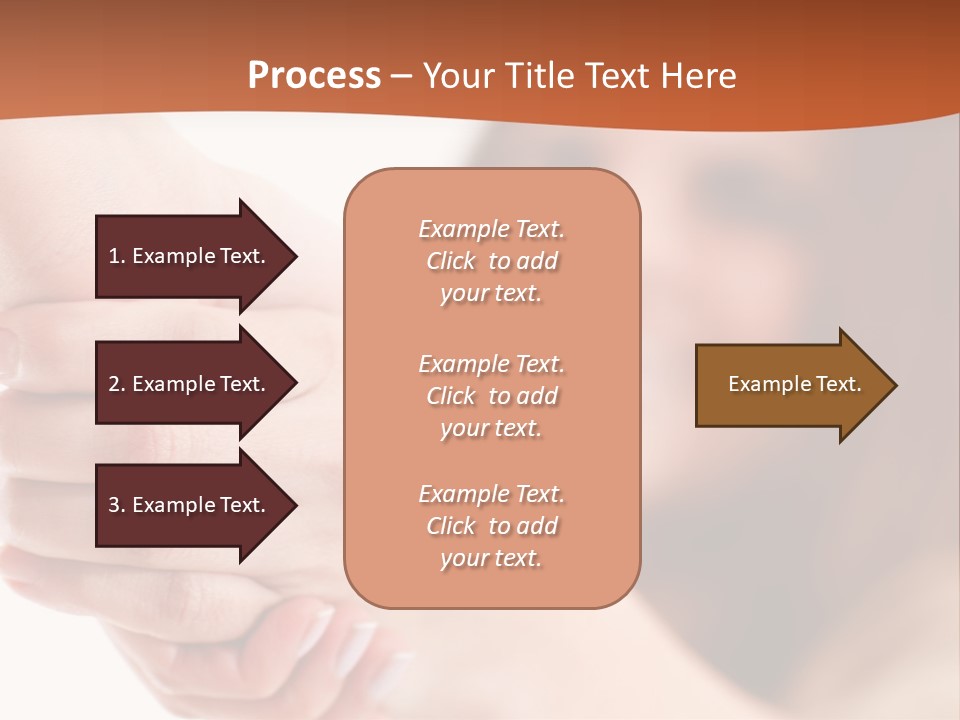 A Woman Holding The Hand Of A Man In Front Of A White Background PowerPoint Template