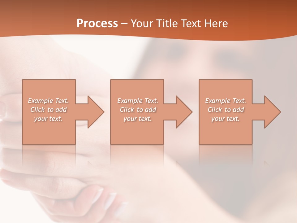 A Woman Holding The Hand Of A Man In Front Of A White Background PowerPoint Template