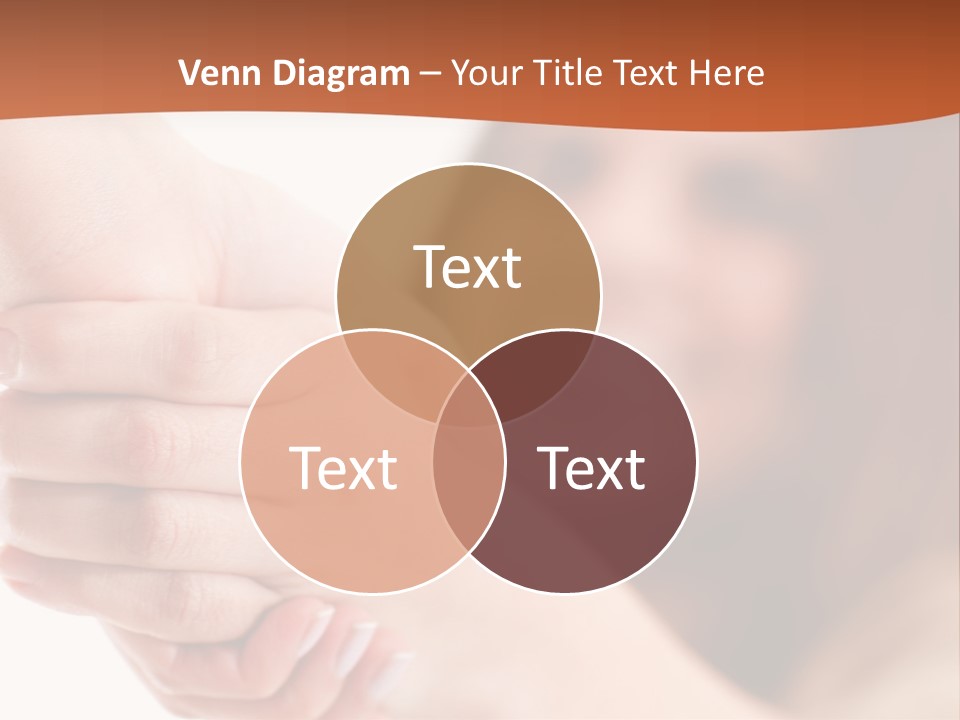 A Woman Holding The Hand Of A Man In Front Of A White Background PowerPoint Template