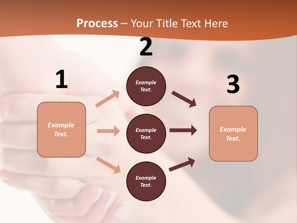 A Woman Holding The Hand Of A Man In Front Of A White Background PowerPoint Template