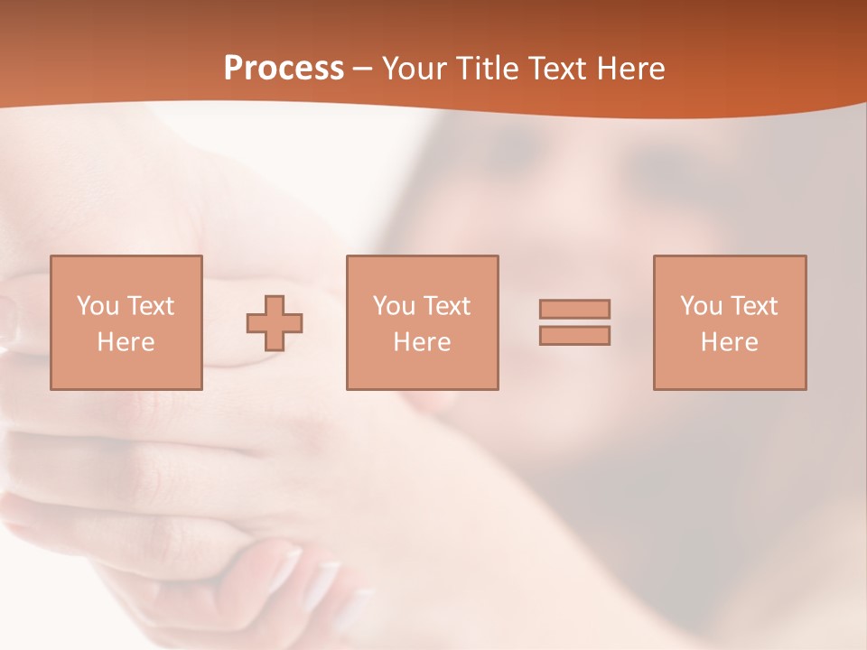 A Woman Holding The Hand Of A Man In Front Of A White Background PowerPoint Template