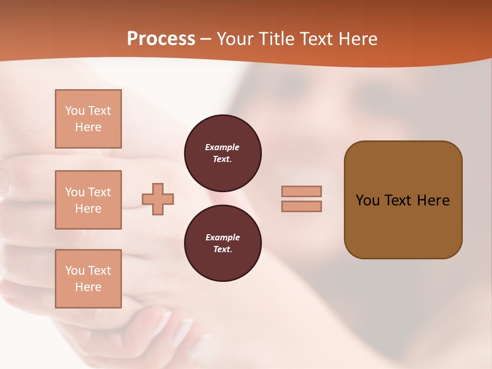 A Woman Holding The Hand Of A Man In Front Of A White Background PowerPoint Template
