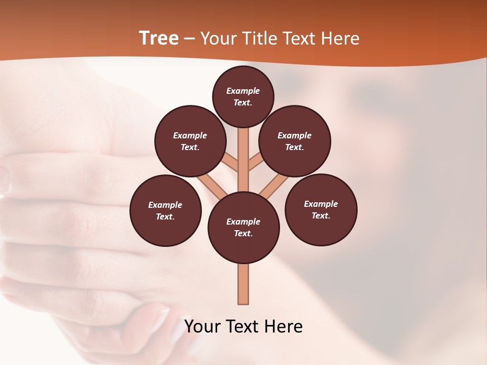 A Woman Holding The Hand Of A Man In Front Of A White Background PowerPoint Template