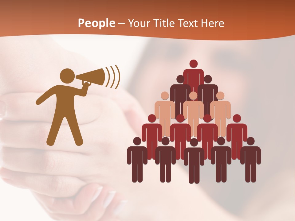 A Woman Holding The Hand Of A Man In Front Of A White Background PowerPoint Template