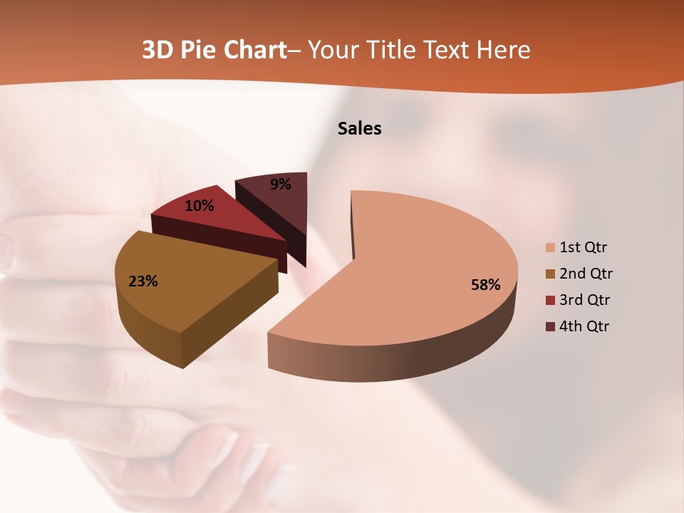 A Woman Holding The Hand Of A Man In Front Of A White Background PowerPoint Template