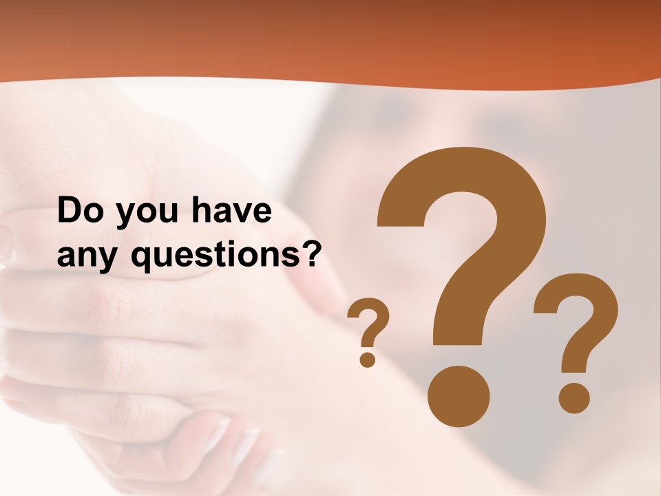 A Woman Holding The Hand Of A Man In Front Of A White Background PowerPoint Template