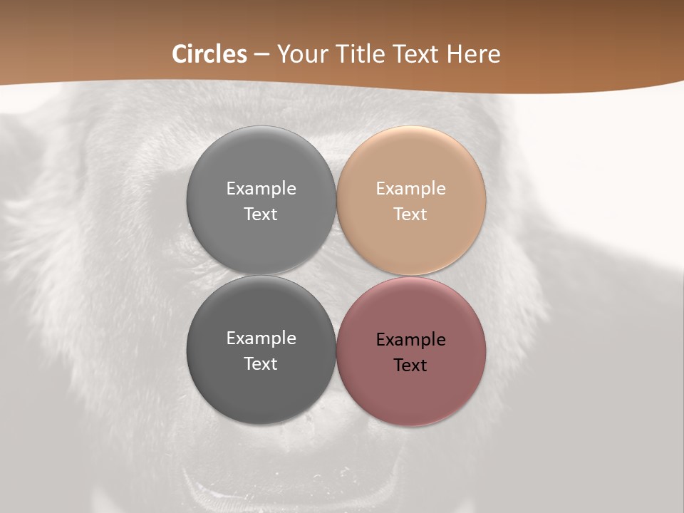 A Gorilla Wearing A Suit And Tie With A Brown Background PowerPoint Template