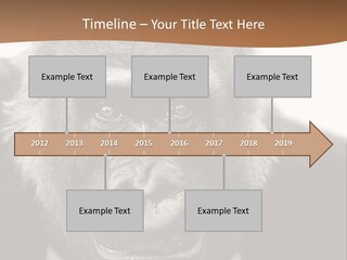 A Gorilla Wearing A Suit And Tie With A Brown Background PowerPoint Template