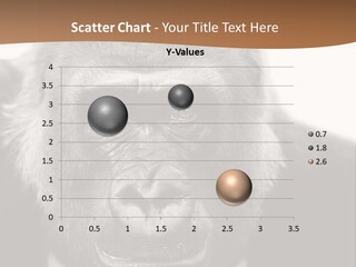 A Gorilla Wearing A Suit And Tie With A Brown Background PowerPoint Template