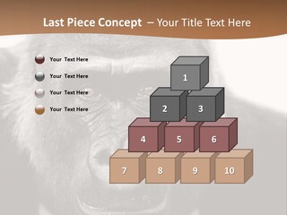 A Gorilla Wearing A Suit And Tie With A Brown Background PowerPoint Template