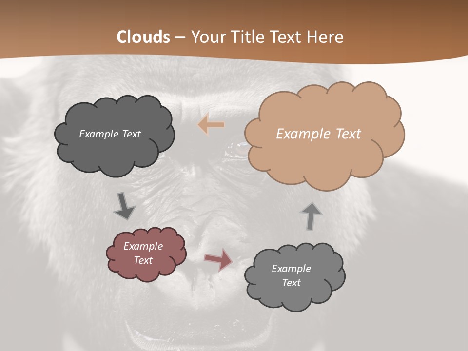 A Gorilla Wearing A Suit And Tie With A Brown Background PowerPoint Template