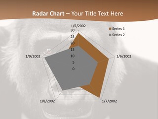 A Gorilla Wearing A Suit And Tie With A Brown Background PowerPoint Template