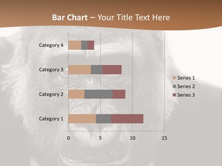 A Gorilla Wearing A Suit And Tie With A Brown Background PowerPoint Template