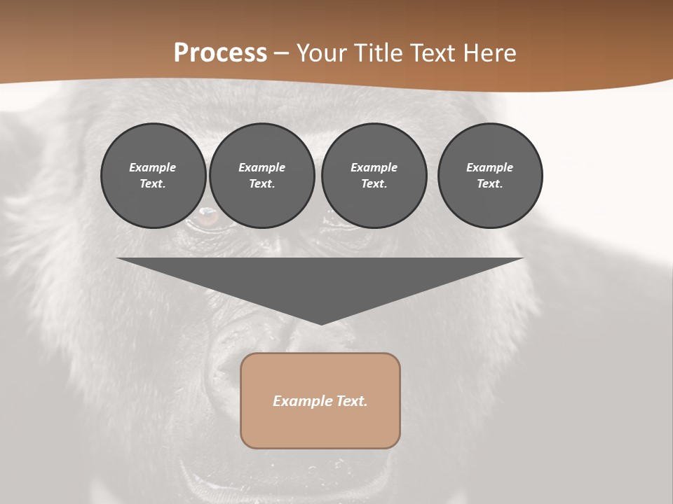 A Gorilla Wearing A Suit And Tie With A Brown Background PowerPoint Template