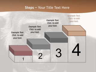 A Gorilla Wearing A Suit And Tie With A Brown Background PowerPoint Template