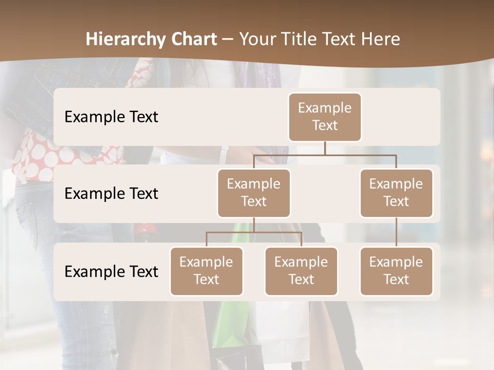 Two Beautiful Women With Shopping Bags Powerpoint Template PowerPoint Template