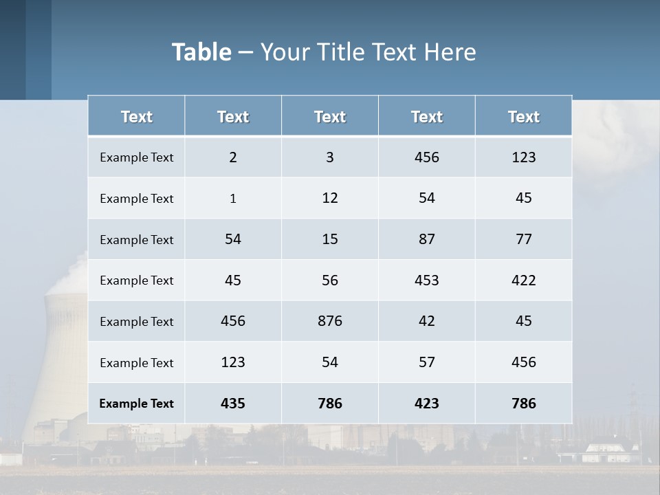 A Power Plant With Smoke Coming Out Of It PowerPoint Template