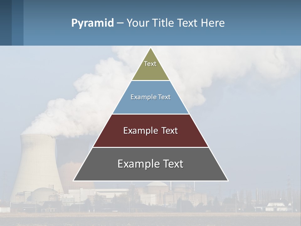 A Power Plant With Smoke Coming Out Of It PowerPoint Template