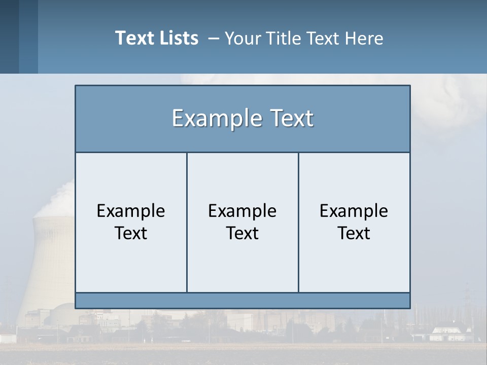 A Power Plant With Smoke Coming Out Of It PowerPoint Template