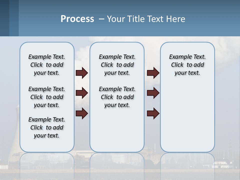 A Power Plant With Smoke Coming Out Of It PowerPoint Template