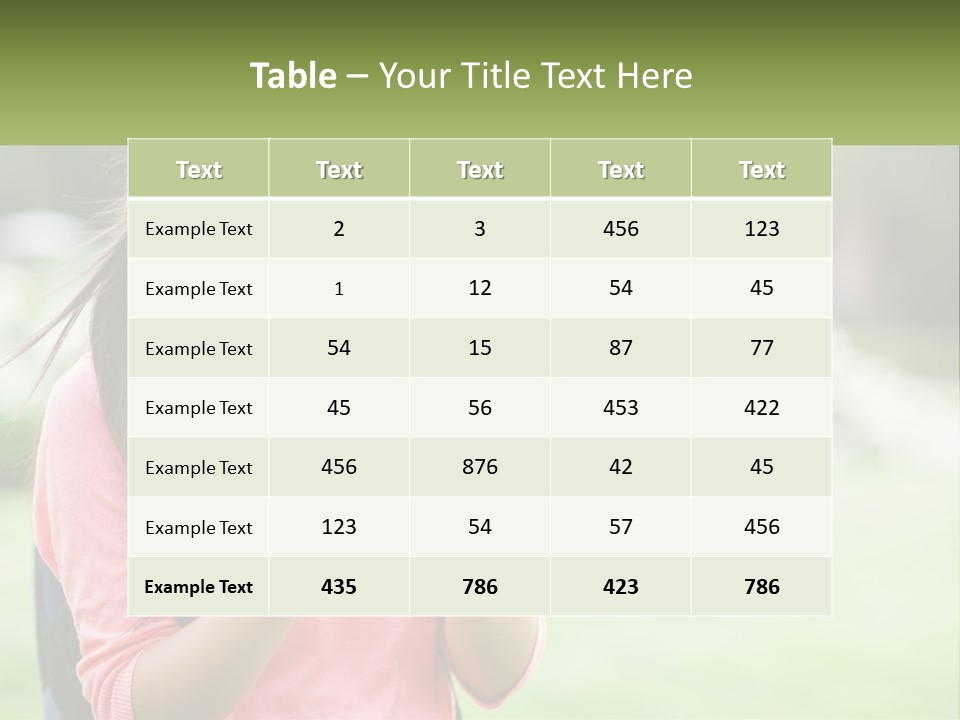 A Woman Holding A Cell Phone In Her Hands PowerPoint Template