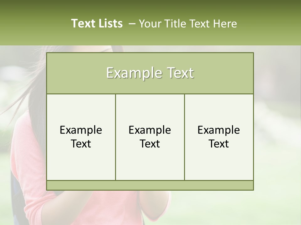 A Woman Holding A Cell Phone In Her Hands PowerPoint Template