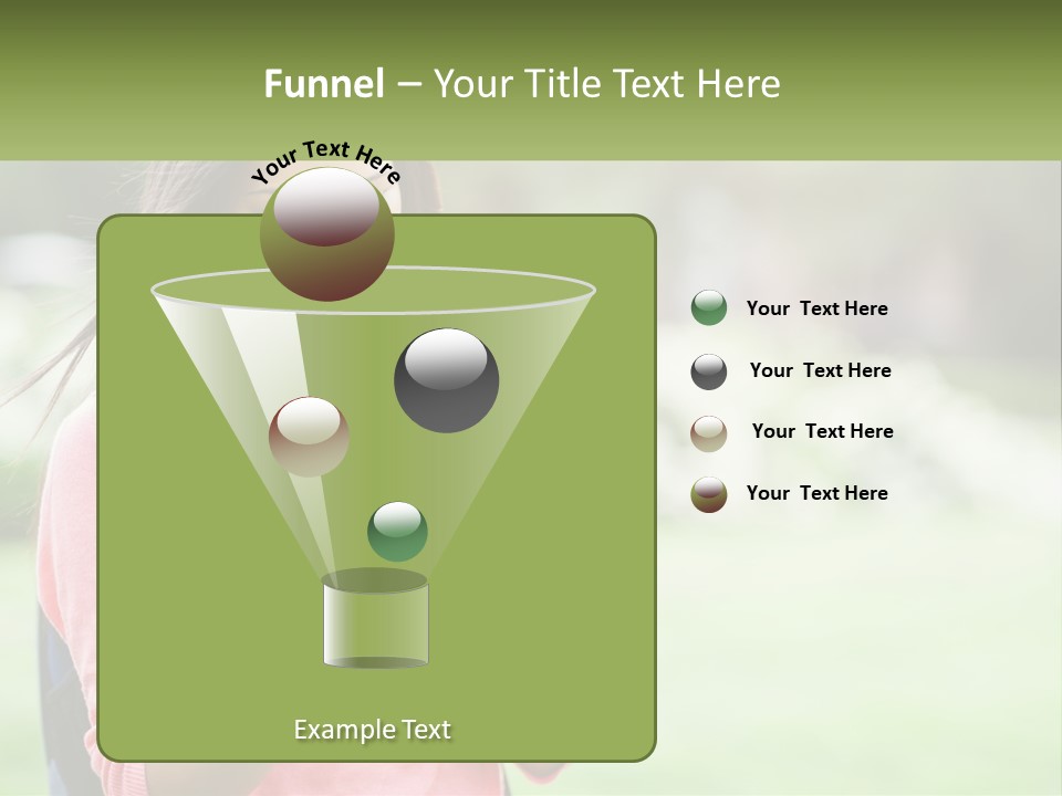 A Woman Holding A Cell Phone In Her Hands PowerPoint Template