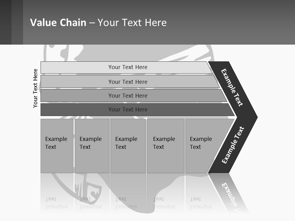 A Black And White Silhouette Of A Man's Head PowerPoint Template