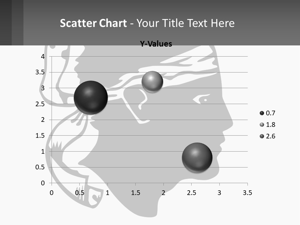 A Black And White Silhouette Of A Man's Head PowerPoint Template