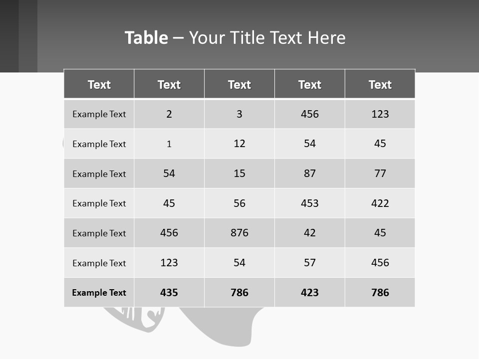 A Black And White Silhouette Of A Man's Head PowerPoint Template