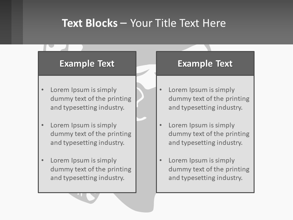A Black And White Silhouette Of A Man's Head PowerPoint Template