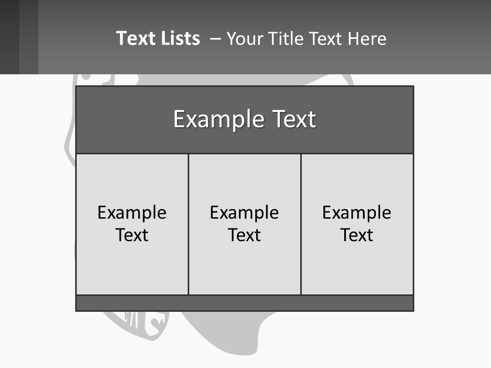 A Black And White Silhouette Of A Man's Head PowerPoint Template