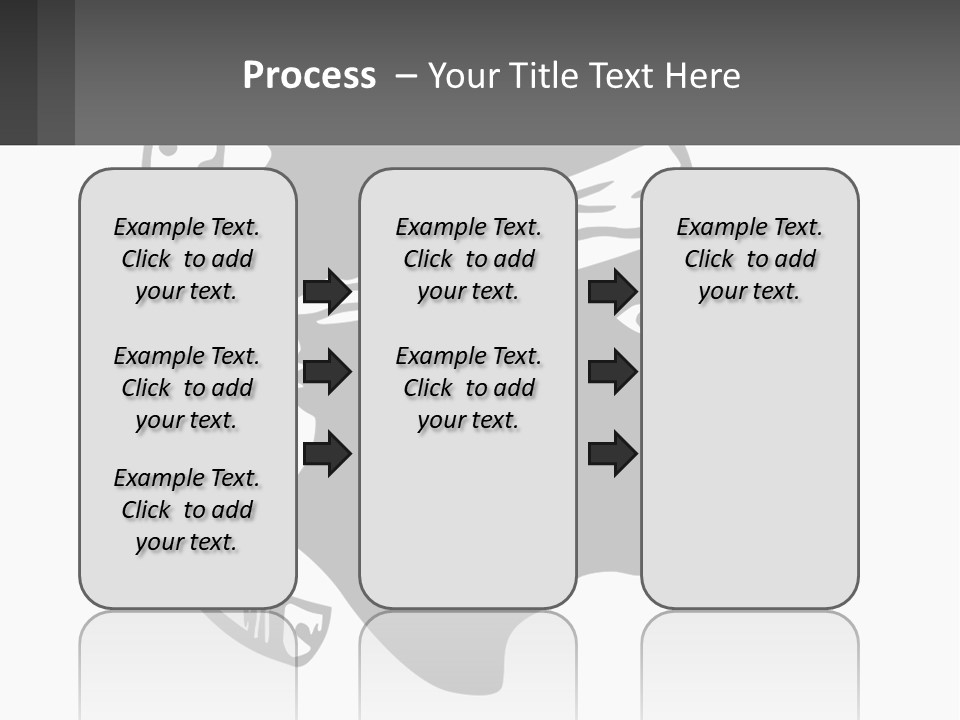 A Black And White Silhouette Of A Man's Head PowerPoint Template