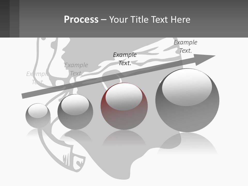 A Black And White Silhouette Of A Man's Head PowerPoint Template