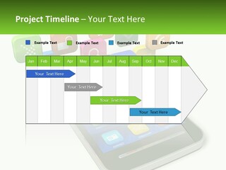 A Cell Phone With A Lot Of Colorful App Icons Coming Out Of It PowerPoint Template