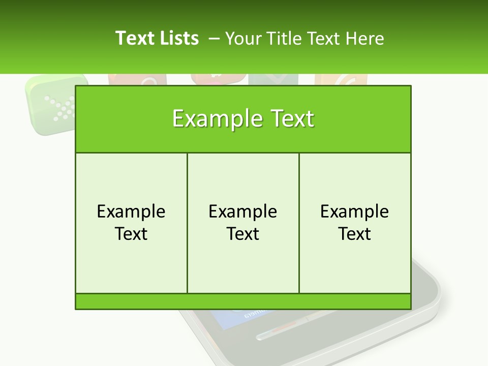 A Cell Phone With A Lot Of Colorful App Icons Coming Out Of It PowerPoint Template