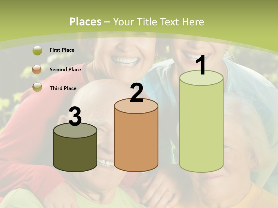 A Group Of People Are Smiling For The Camera PowerPoint Template