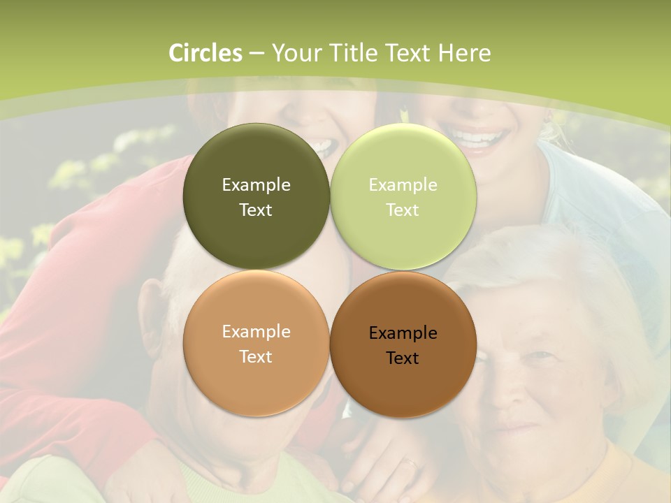 A Group Of People Are Smiling For The Camera PowerPoint Template