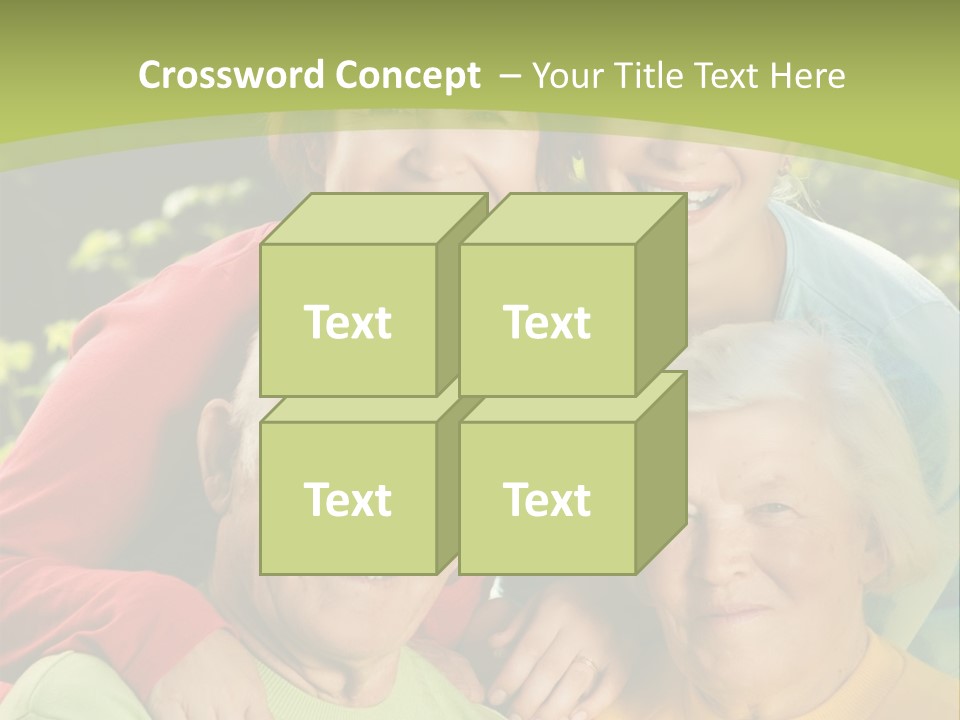 A Group Of People Are Smiling For The Camera PowerPoint Template