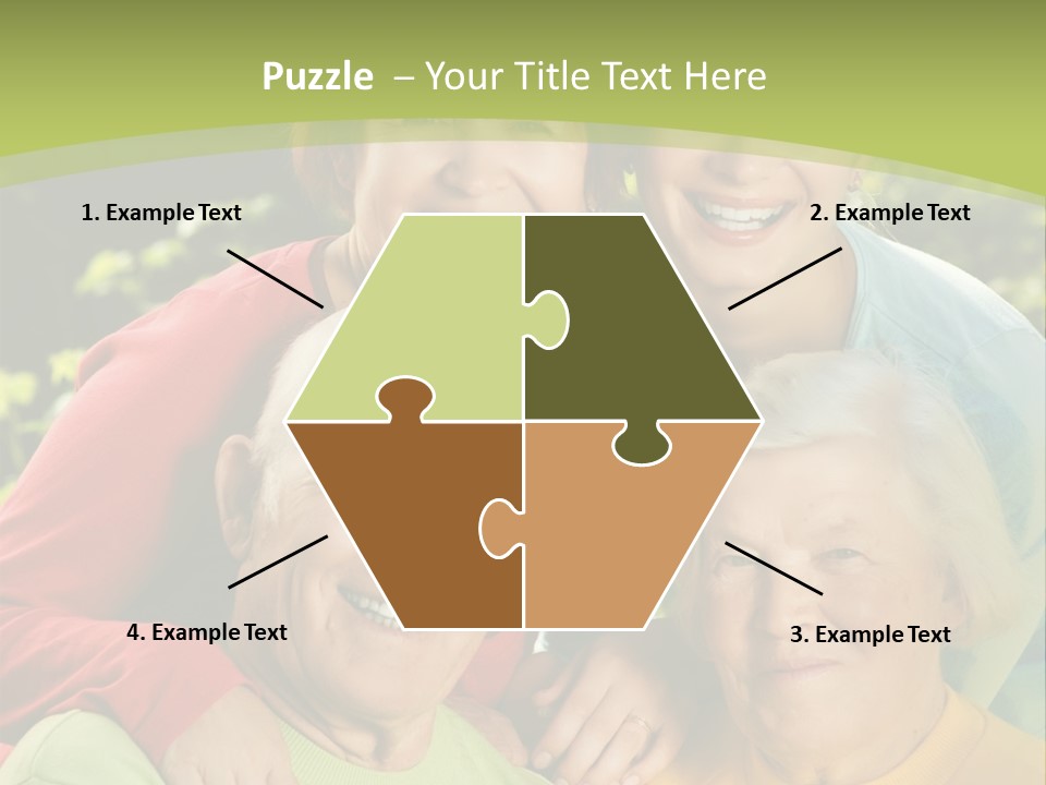 A Group Of People Are Smiling For The Camera PowerPoint Template