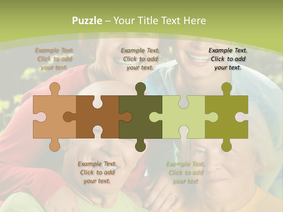 A Group Of People Are Smiling For The Camera PowerPoint Template